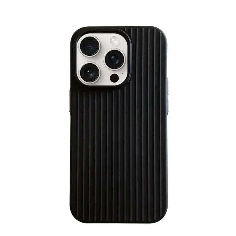 Fluted Texture Soft Touch Magsafe PC Case for iPhone 15 Pro Max iPhone 15 Pro Max black Cases & Covers Fluted Texture Soft Touch Magsafe PC Case for iPhone 15 Pro Max iPhone 15 Pro Max black Cases & Covers